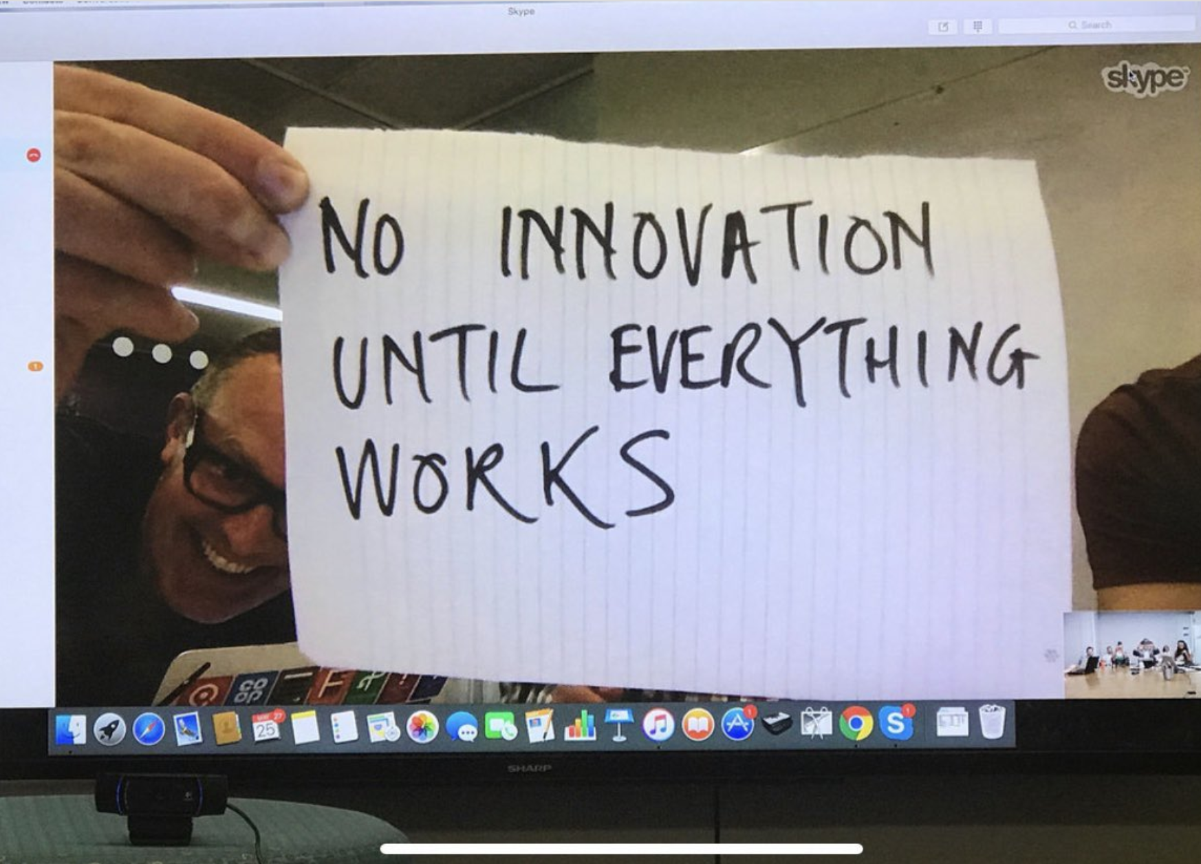 No innovation until everything works