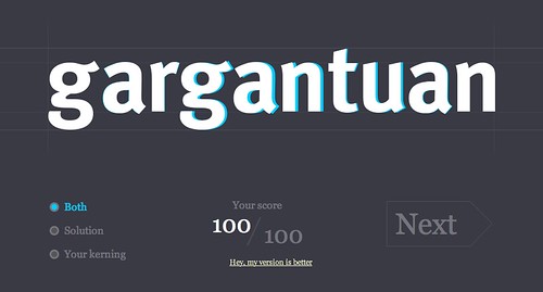 Kerning game